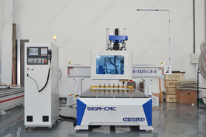 Routeur CNC série A6 avec scie à guidage automatique, <span class=keywords><strong>broche</strong></span> 9,0 kW, magazine linéaire 8 outils, haute vitesse 75 m/min pour le travail du bois - Product Image 2