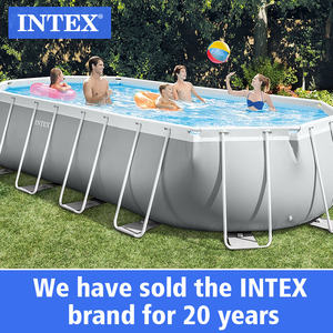 Piscina <span class=keywords><strong>INTEX</strong></span> 26798 de Gran Tamaño con Marco Metálico Prismático, 6.1m 3.05mx1.22m, Piscina Rectangular Elevada, Piscina <span class=keywords><strong>Ovalada</strong></span> con Marco de Acero - Product Image 2