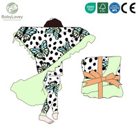 Couverture bébé personnalisée Babylovey en flanelle corail double face imprimée papillon, antibactérienne, pour nouveau-né, vente en gros de Noël