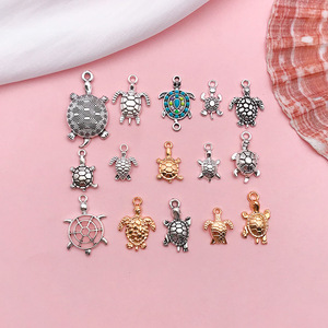 Mặt Dây chuyền thời trang & quyến rũ, rùa Rùa Biển Cổ bạc DIY Craft Charms handmade Tây Tạng đồ trang sức quyến rũ Mặt dây chuyền - Product Image 2