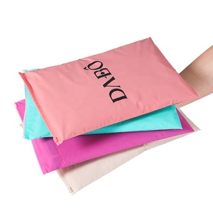 Sacs en plastique EVA écologiques refermables avec fermeture éclair pour vêtements, sacs CPE personnalisés avec fermeture éclair, sacs à fermeture éclair givrés, faible MOQ - Product Image 3