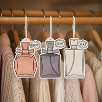 Diffuseur de parfum pour voiture en papier coton personnalisable avec un parfum longue durée, de haute qualité et au design moderne