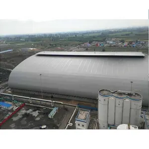 工业金属建筑储煤施工用预制坚固耐用的空间框架钢结构