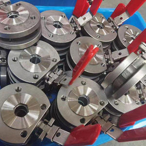 Italian Flange Pneumatic High-Platform Q71F-16 DN50 Thin-Type Wafer <b>Ball</b> Valve High Temperature Resistant Stainless Steel 316 - Product Image 2