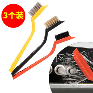 Kitchen <b>Stove</b> Brush Set 3Pcs Plastic Handle Nylon Bristle For Gas <b>Stove</b> Cleaning And Stain Removal - Product Image 1