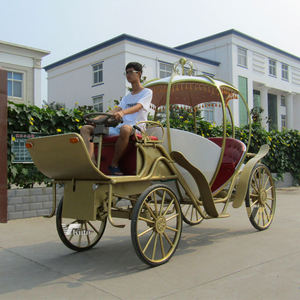 Chariot Citrouille Cendrillon Blanc Royal Personnalisé 4 Places, Accessoire Princesse pour Fête Quinceañera - Product Image 6