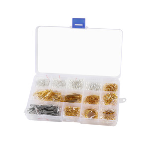 Kit de fabrication de bijoux DIY, perles en alliage d'or et d'argent, épingles, fournitures pour boucles d'oreilles et pinces à cheveux, accessoires pour loisirs créatifs, nouveau modèle 2020 - Product Image 3
