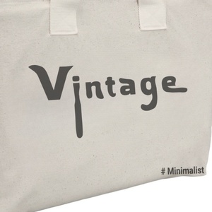 Grand sac fourre-tout en toile de coton écologique personnalisé, durable, grande capacité, haute qualité, réutilisable, avec logo et poches - Product Image 2