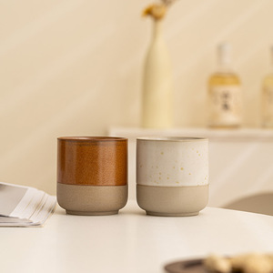 Tazza in Ceramica Stoneware Stile <span class=keywords><strong>Vintage</strong></span> con Gancio per Orecchio, per Caffè e Tè Latte, Design Artistico per Uso Domestico - Product Image 2