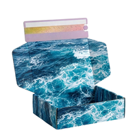 Boîtes d'emballage personnalisées imprimées en couleur, boîte en carton ondulé de qualité supérieure avec bande détachable pour l'emballage et l'expédition de cosmétiques