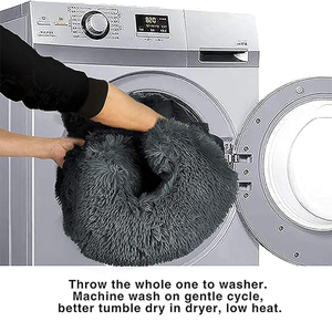 <span class=keywords><strong>Rehausseur</strong></span> de siège doux pour animaux de compagnie nid lavable portable gris en peluche lit de voyage chien pour ceinture de sécurité - Product Image 5