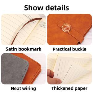 Set de Regalo de Cuaderno A5 y Taza Térmica con Logotipo Personalizado, Cubierta de Imitación de Cuero, Alto Valor Estético para Uso en Oficina y Negocios - Product Image 4