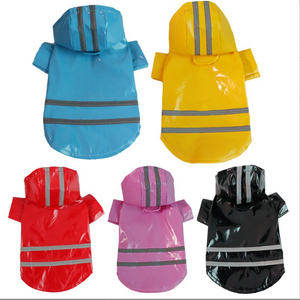 Impermeable Reflectante para Perros, Ecológico, con Capucha, Tallas S-XL, Chaqueta de PU para Mascotas, Accesorios para Perros para Exteriores - Product Image 1