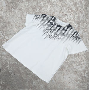 Camiseta Casual Personalizada de Gran Gramaje con Lavado Ácido y Estampado Desgastado, Unisex Oversize con Patrón Rasgado, Poliéster/Algodón Vintage - Product Image 5