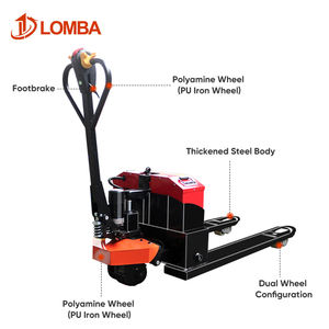 Nueva transpaleta eléctrica todoterreno de carga automática, carretillas elevadoras alimentadas por batería de <span class=keywords><strong>3000kg</strong></span> de capacidad, incluido el motor de la bomba - Product Image 4