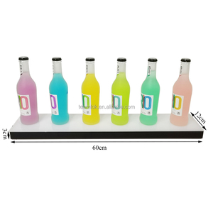Estantes de exhibición de botellas de licor LED de 24 pulgadas Profundidad 12cm/4,75 "| Estante de exhibición de licor iluminado de <span class=keywords><strong>colores</strong></span> RGB LED de pared flotante - Product Image 3