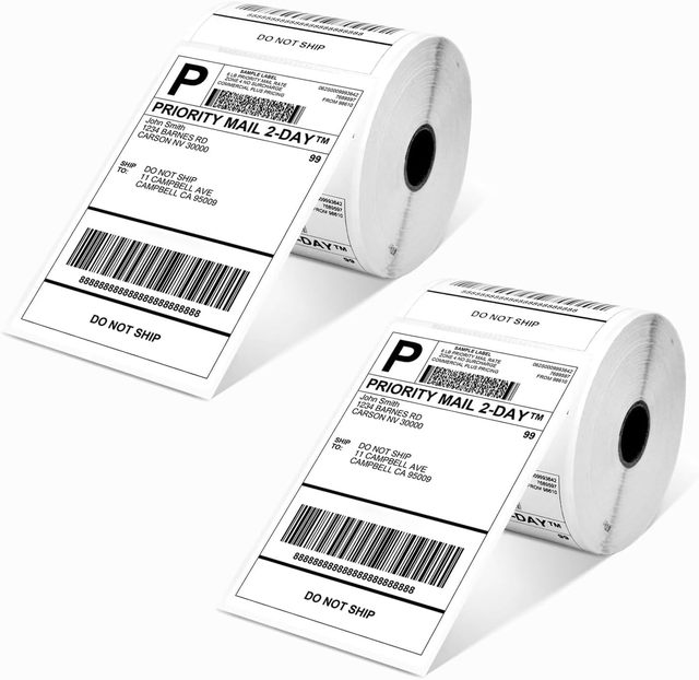 Customized Scratch Resistant Blank Label Thermal Label Roll 4x6 Inch Logistics Label Shipping Label Labels