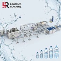 Máquina Llenadora de Botellas de Agua Totalmente Automática, Equipo Monobloque de Alta Velocidad para Llenado y Tapado de Botellas PET
