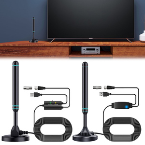 Antena Digital HD para Hogar Inteligente, Amplificada para Interiores, Alta Ganancia, con Amplificador VHF/UHF - Product Image 1
