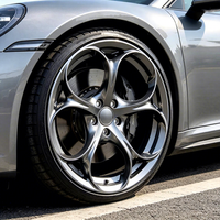 Jantes forgées sur mesure, design trèfle, gris anthracite, 17, 18, 19, 20, 21, 22 pouces, 5x112, 5x114.3, 5x120, 5x127, 5x130 pour BMW, AUDI, Mercedes