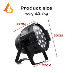 AICPOSE - Foco LED para Escenario de 18 x 10 W, para Discoteca, Bodas, Fiestas, Control DMX512, Foco LED RGBW - Product Image 5
