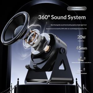 新型ZJ-08多機能誘導音声回転式携帯電話ブラケットRGBライト付き3in1スピーカー車載・屋外用 - Product Image 2