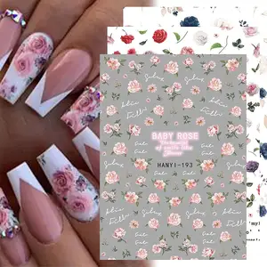 Bloem Charmante Madeliefje Nagel Stickers Lente Nail Stickers Voor Nail Art Perfect Hanyi193
