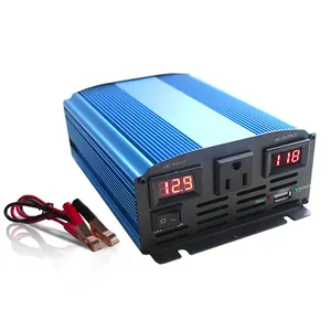 Convertisseur <span class=keywords><strong>de</strong></span> courant automobile DC 12V vers 220V 50Hz 110V 60HZ AC avec onduleur à onde sinusoïdale pure 300W, adaptateur USB pour voiture - Product Image 1