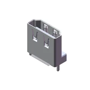 19P A型带法兰，带拾取和放置垂直水平SMT贴片印刷电路板hdmi公连接器
