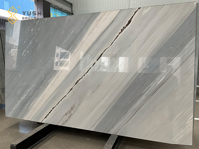 YUSHI Customizable Natural Palissandro Blue Marble Slab for Villa Hotel Floor Background Wall Decoration