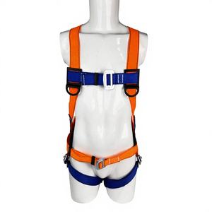 ชุดสายรัดนิรภัยแบบเต็มตัวทำจากโพลีเอสเตอร์ พร้อมสายรัดนิรภัยป้องกันการตกและสายดูดซับแรงกระแทกสำหรับงานที่สูง - Product Image 2