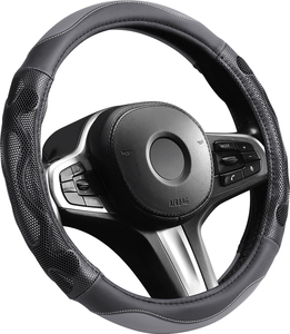 Funda Universal para <span class=keywords><strong>Volante</strong></span>, <span class=keywords><strong>Cubre</strong></span> <span class=keywords><strong>Volante</strong></span> Cosido a Mano, Fundas de <span class=keywords><strong>Volante</strong></span> <span class=keywords><strong>con</strong></span> Brillo - Product Image 3