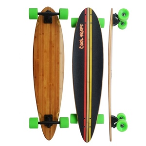 คุณภาพสูงสเก็ตบอร์ดปลารูปร่าง Longboard สีเมเปิ้ลดาดฟ้า Lond บอร์ดต่ําราคาโรงงานที่กําหนดเองที่ดินท่องสเก็ตบอร์ดเปล่า - Product Image 5