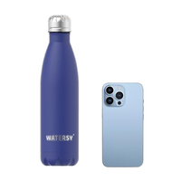 Frasco de vacío de doble pared de acero inoxidable de grado alimenticio Madou, capacidad de 500ml, termo en forma de Cola, botella de agua en blanco para sublimación