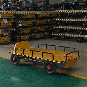 Chariot de manutention électrique à quatre roues pour entrepôt, écologique, pour la construction ferroviaire et le transport de palettes - Product Image 4