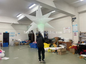 Ngôi sao bơm hơi phát sáng màu trắng, hình con rối, có thể đi được, dùng cho biểu diễn diễu hành - Product Image 4