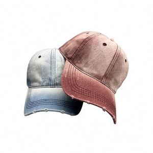 Gorras de Béisbol Personalizadas al por Mayor con Logotipo, Gorra de Papá, Gorro de Algodón Lavado con Efecto Desgastado - Product Image 3