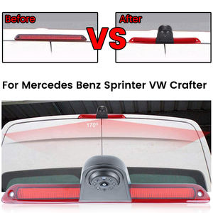 GreenYi AHD 1080P coche alto 3RD LED luz de freno cámara de respaldo de marcha atrás para mercedes-benz Ddge Sprinter <span class=keywords><strong>VW</strong></span> Crafter Vans 2007-2018 - Product Image 6