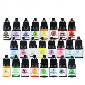厂家直销5毫升每瓶24色Osbang高浓缩彩色颜料，用于环氧树脂手工装饰
