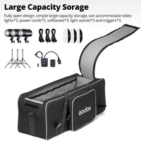 Ensemble de support d'éclairage pour flash de studio photo Godox CB-05, sac de transport pour photographie en extérieur, sac de rangement portable