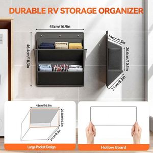 Multi-Purpose Punch-Free <b>Shoe</b> Cabinet <b>Storage</b> Rack <b>Wall</b> Hanging <b>Storage</b> for <b>Shoes</b> and Sundries Outdoor RV <b>Storage</b> Bag - Product Image 5