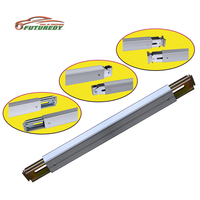 Barres de soutènement réglables en acier FT8013S pour planchers de conteneurs, 92-103 pouces, 3000 lbs, barre de chargement E-Track, sécurisation logistique, argent, OEM
