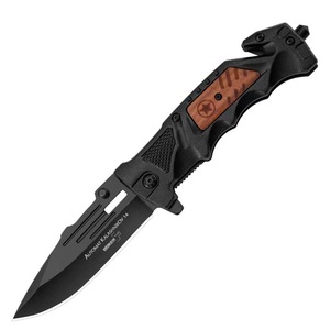 BK P Pocket Knife Razor-Sharp 3CR13 Aço Inoxidável Folding Blade ABS Cor De Madeira Handle 20,5 centímetros para Caminhadas Camping Personalizável - Product Image 6