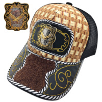 Gorra Snapback Unisex Personalizada con Logotipo Metálico 3D de Herradura, Bordado de Personajes en Mezclilla, Malla, Lona y Jersey, Estilo Western Étnico y a la Moda