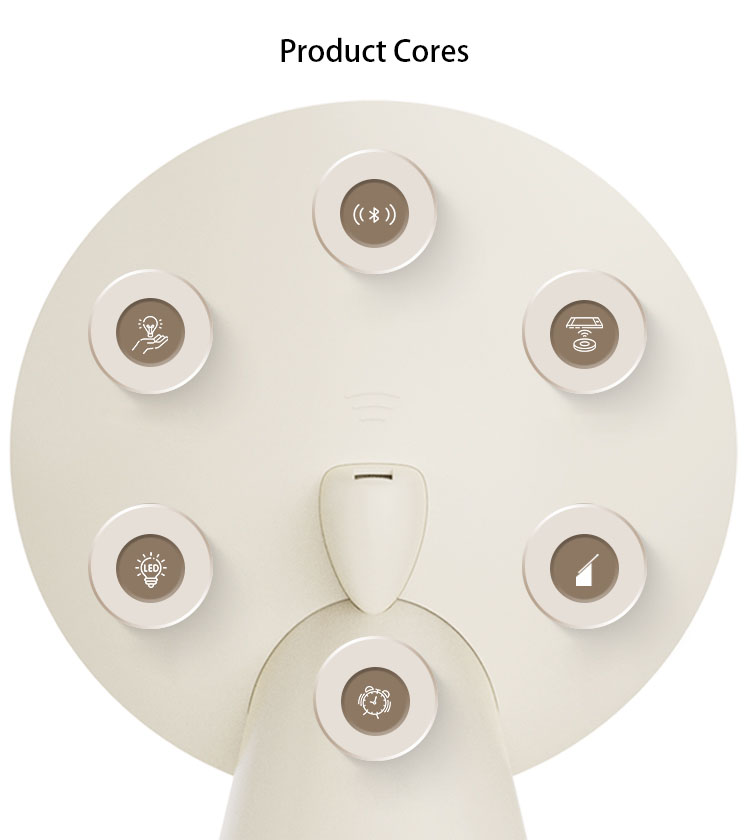 Moon Light Wireless Charging | Smart Night Lamp Alarm Clock | Dream