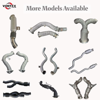 Sistema de Escape Catback Valvetronic de Acero Inoxidable Vortex, Acabado Azul Quemado de 1.5 mm de Espesor para G20 G21 M340 M340i M440i 3.0T