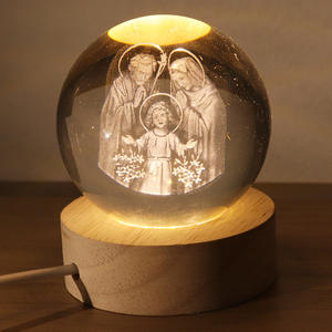 Adorno <span class=keywords><strong>de</strong></span> Escritorio <span class=keywords><strong>de</strong></span> Ángel <span class=keywords><strong>de</strong></span> Cristal <span class=keywords><strong>de</strong></span> Dibujos Animados al por Mayor, Bola Creativa <span class=keywords><strong>de</strong></span> Comercio Exterior 2026, Luz Nocturna 3D Tallada Brillante - Product Image 2