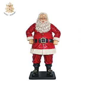 Tùy chỉnh ngoài trời/trong nhà món quà giáng sinh phong cách mới kích thước cuộc sống sợi thủy tinh/Nhựa không thấm nước Santa Claus điêu khắc - Product Image 3