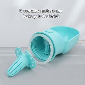 Portable <b>Drinking</b> Water <b>Bottle</b> with Food Container Outdoor Puppy Pet Travel Walking Hiking Water <b>Bottle</b> Pet Foldable Care Cup - Product Image 5
