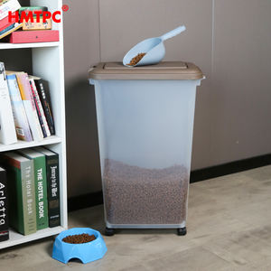 Portátil Eco-Friendly Pet <span class=keywords><strong>Food</strong></span> Balde De Armazenamento De Plástico Recipiente Selado Hermético para Organizar Preservação 15kg <span class=keywords><strong>Dog</strong></span> Cat <span class=keywords><strong>Food</strong></span> - Product Image 1